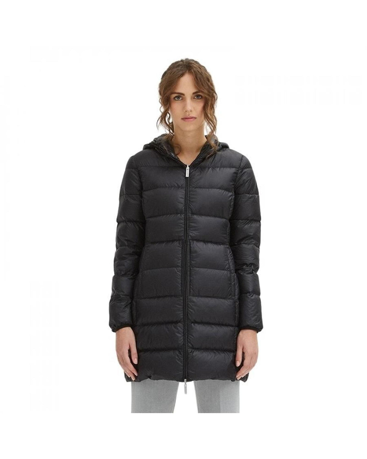 Down Jacket with Japanese Hood and Zip Closure XL Women