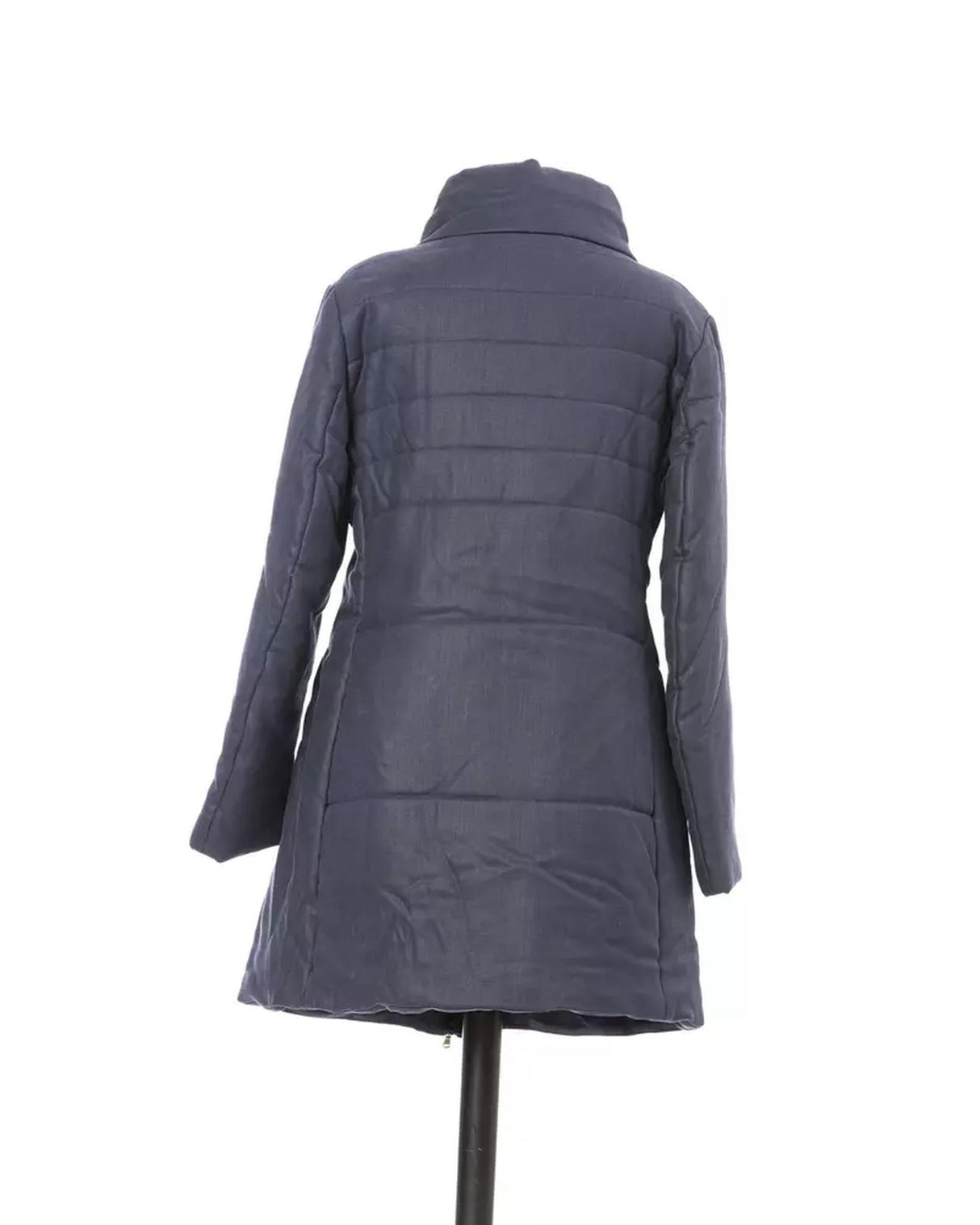 Printed Womens Jeans Jacket with Polyester Padding and Zip Closure 40 IT Women