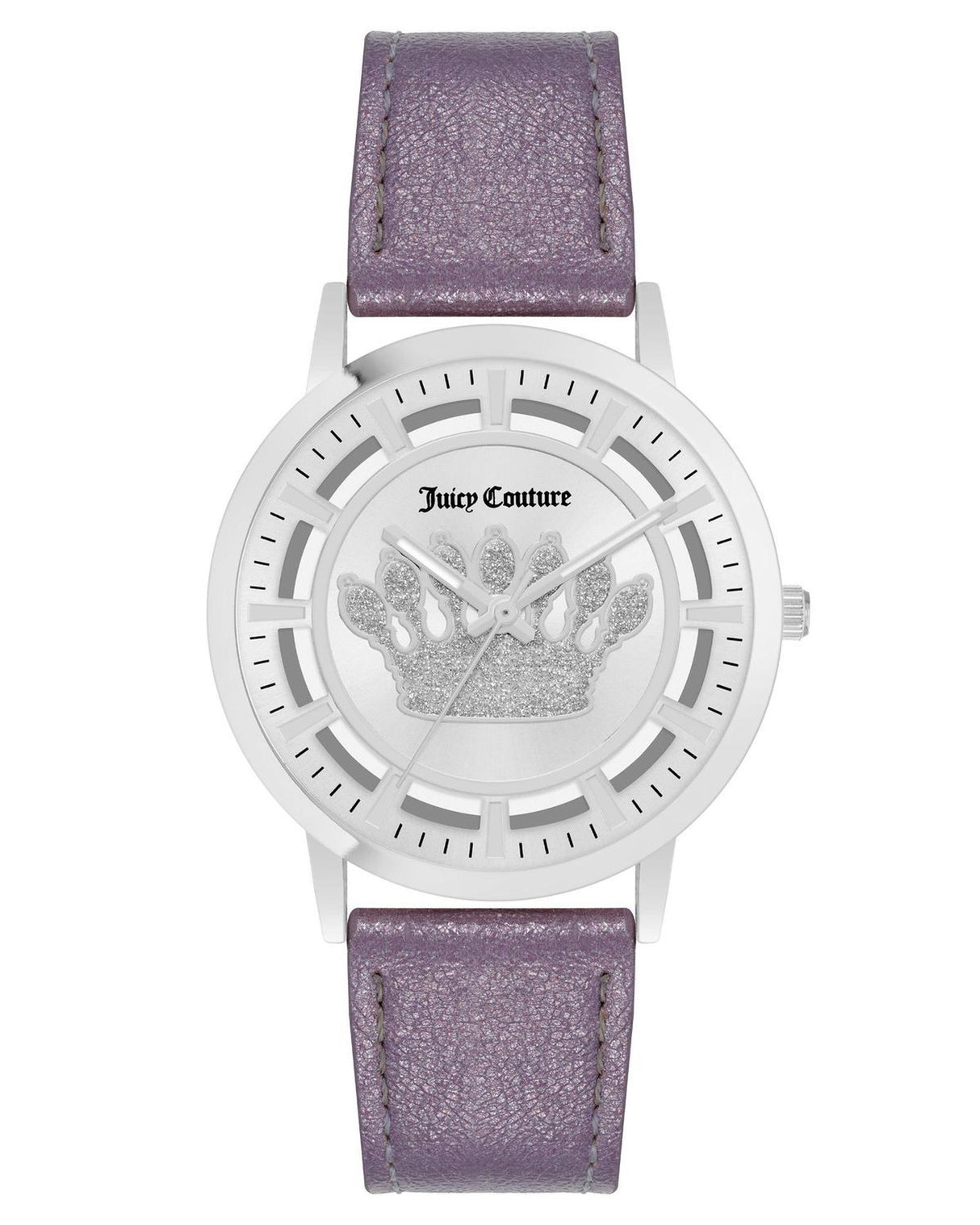 Silver Rhinestone Fashion Watch with Analog Display One Size Women