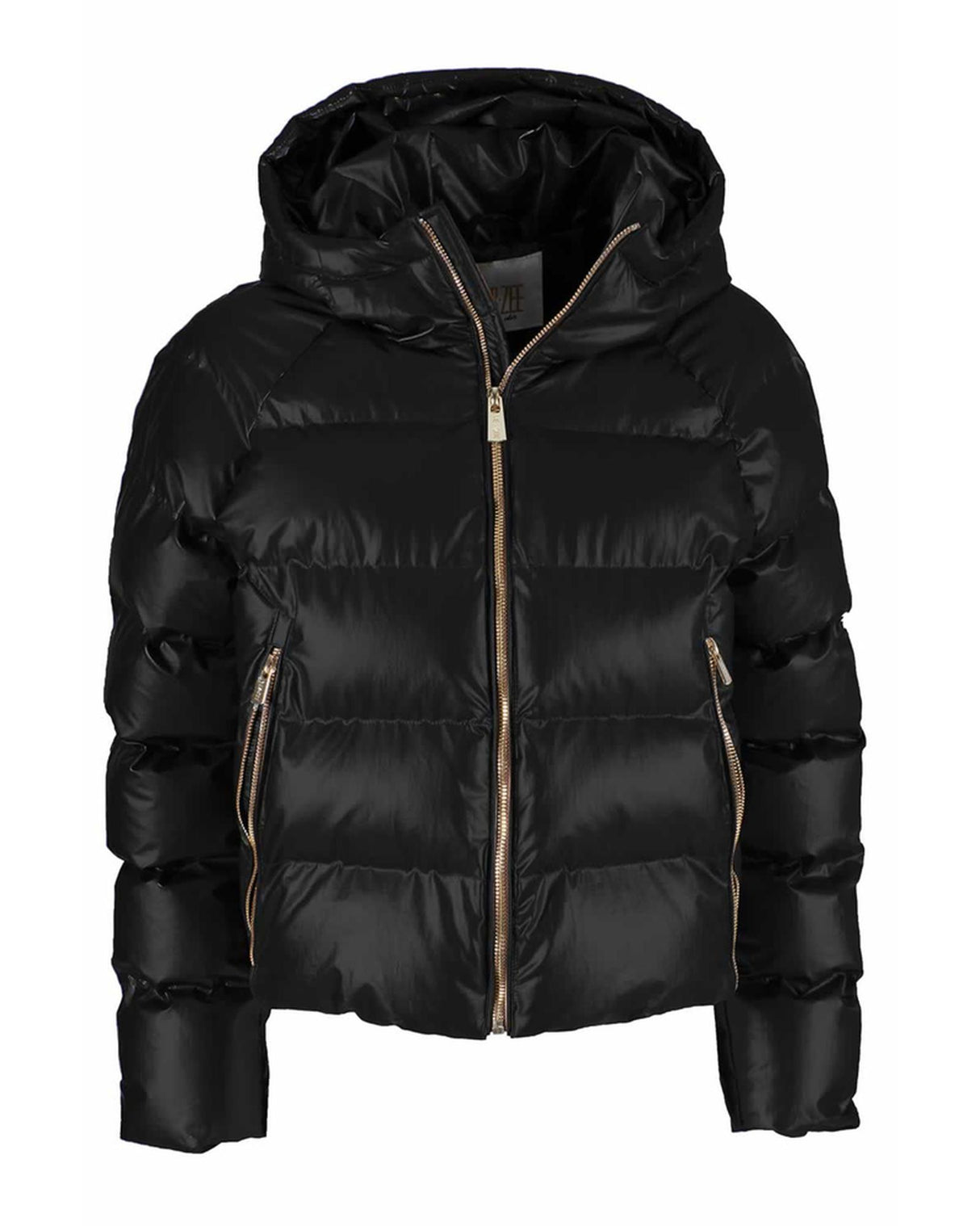 Hooded Jacket with Brand Logo and 2 Pockets S Women