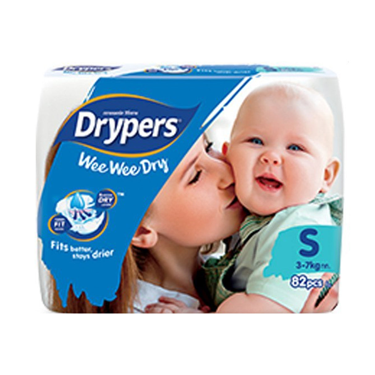1pk 82 Baby Wee Wee Dry Nappies Nappy Diapers - Small 3-7Kg Diapers