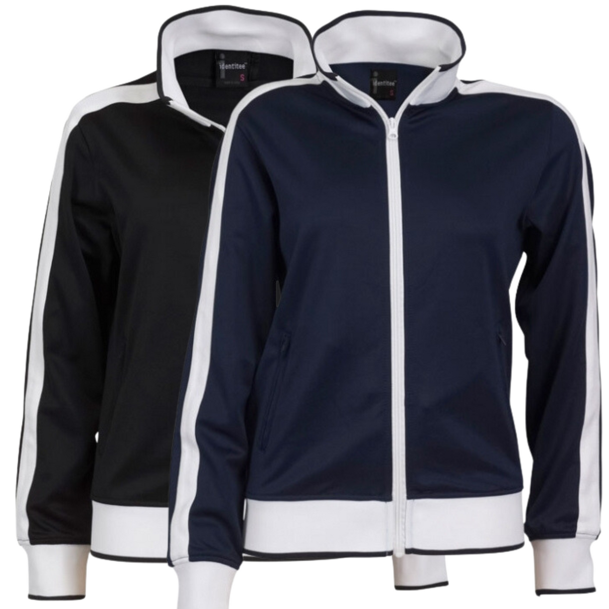 Ladies Track Top Jacket Tracksuit Warm Winter Full Zip Varsity Jumper