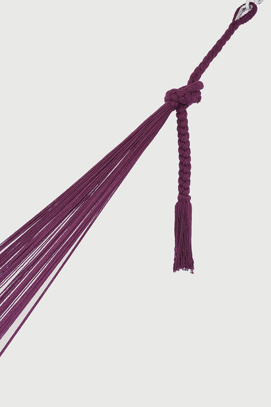Outdoor undercover cotton hammock King size Maroon
