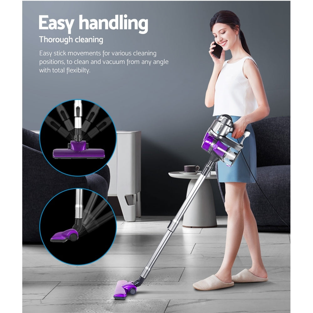 Handheld Vacuum Cleaner Bagless Corded 450W Purple