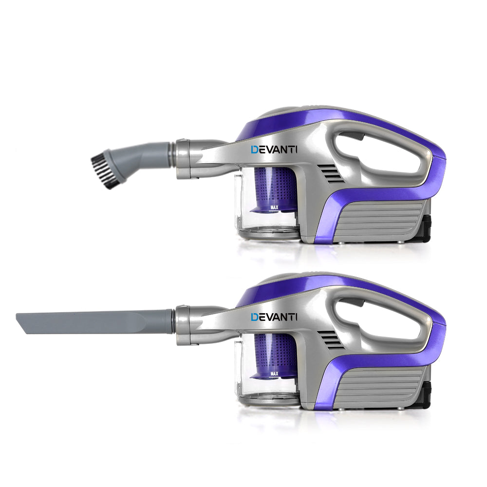 Handheld Vacuum Cleaner Bagless Cordless 150W Purple