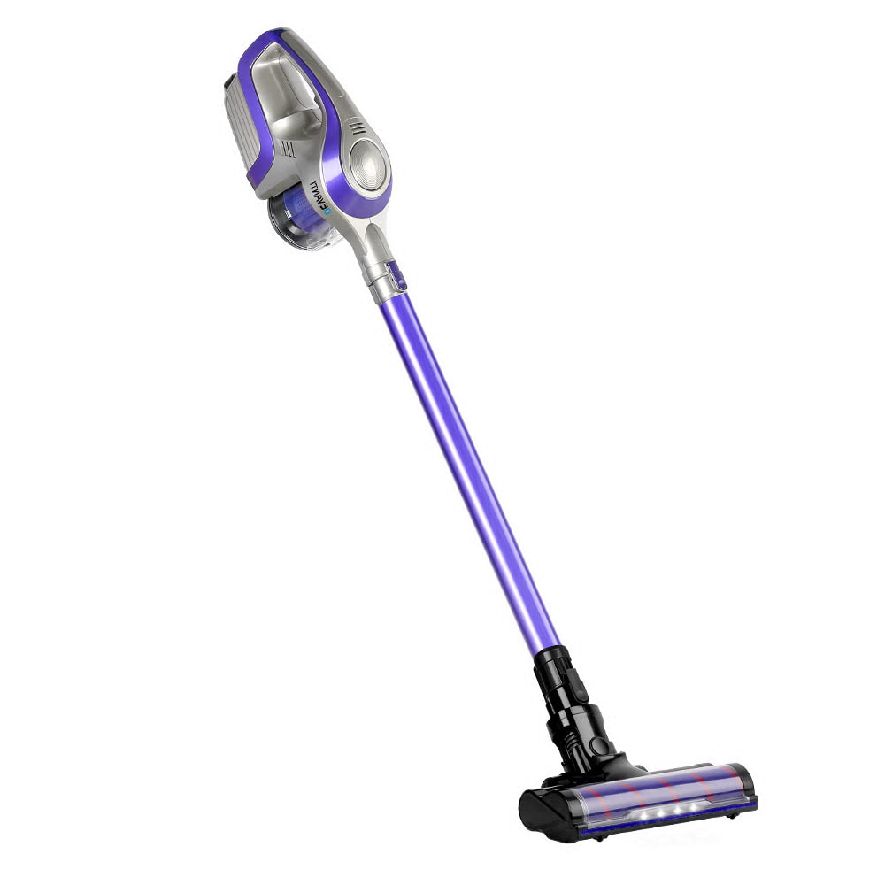 Handheld Vacuum Cleaner Cordless Roller Brush Head Purple
