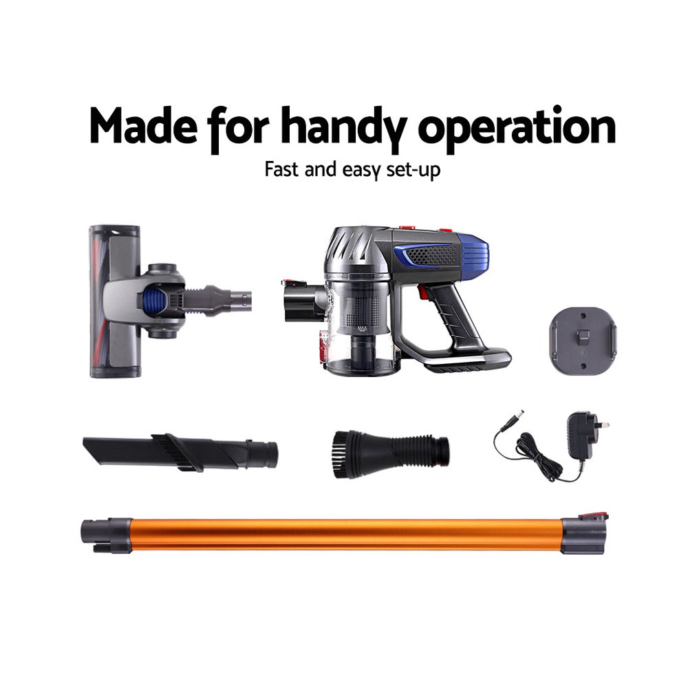 Handheld Vacuum Cleaner Bagless Cordless 150W Gold