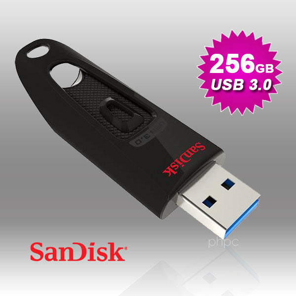 SANDISK 256GB ULTRA CZ48 USB 3..0 FLASH DRIVE (SDCZ48-256G)