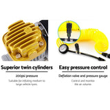 Air Compressor 12V 4x4 Tyre 200L/MIN Deflator Inflator Car Truck Portable