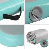 GoFun 4X1M Inflatable Air Track Mat Tumbling Floor Home Gymnastics Green