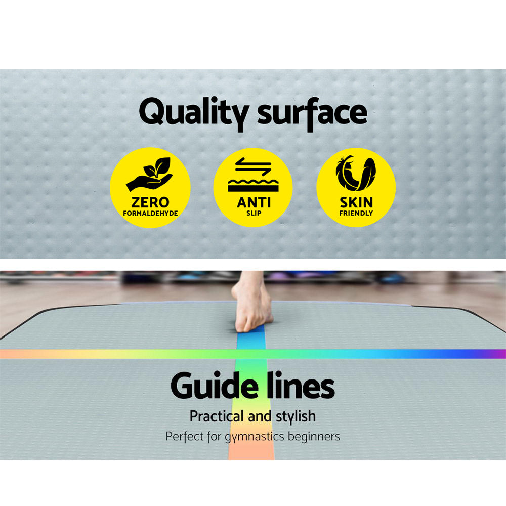 4X1X0.2M Air Track Inflatable Tumbling Mat Gymnastics Yoga Mat