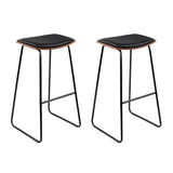 Bar Stools Kitchen Counter Stools Metal Chairs x2
