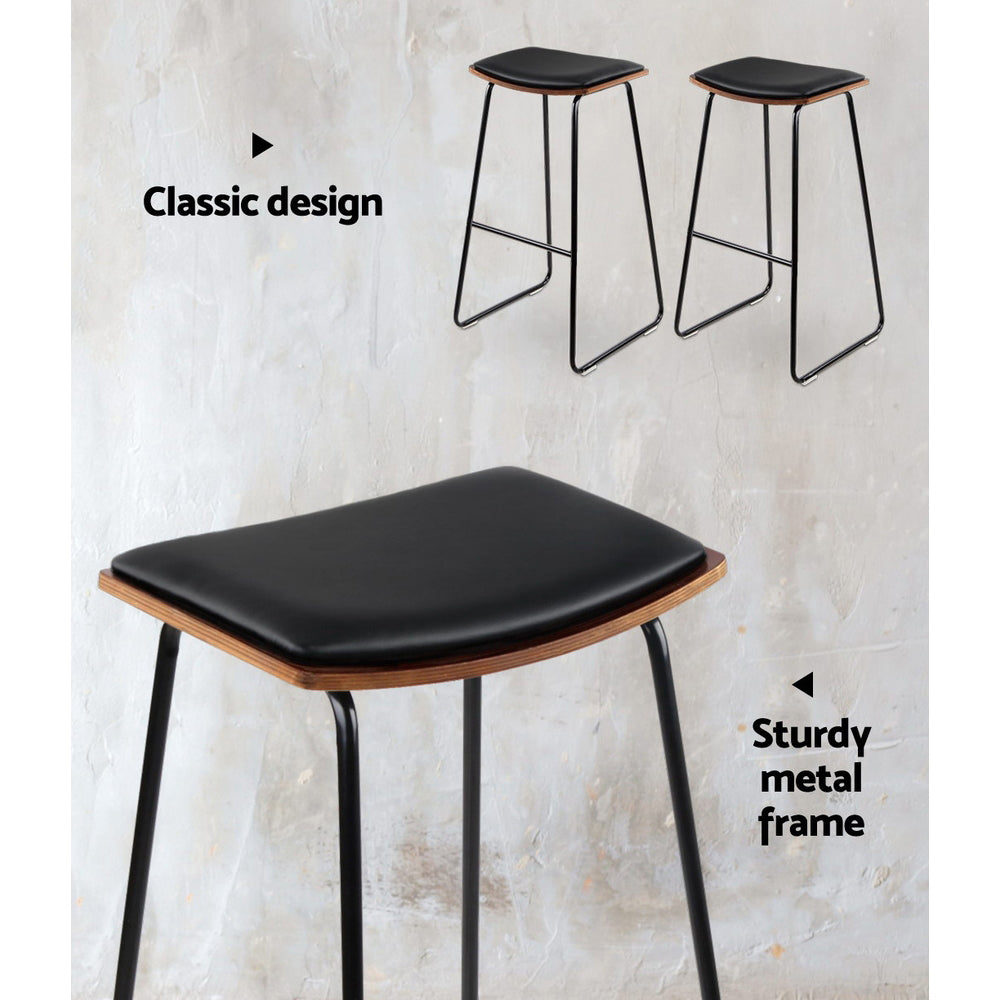 Bar Stools Kitchen Counter Stools Metal Chairs x2