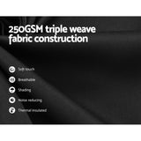 2X Blockout Curtains Eyelet 180x213cm Black