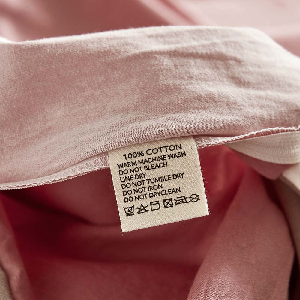 Cotton Bed Sheets Set Pink Brown Cover Double