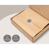 Cotton Bed Sheets Set Red Beige Cover Double