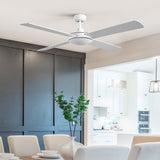 52'' Ceiling Fan w/Remote - White