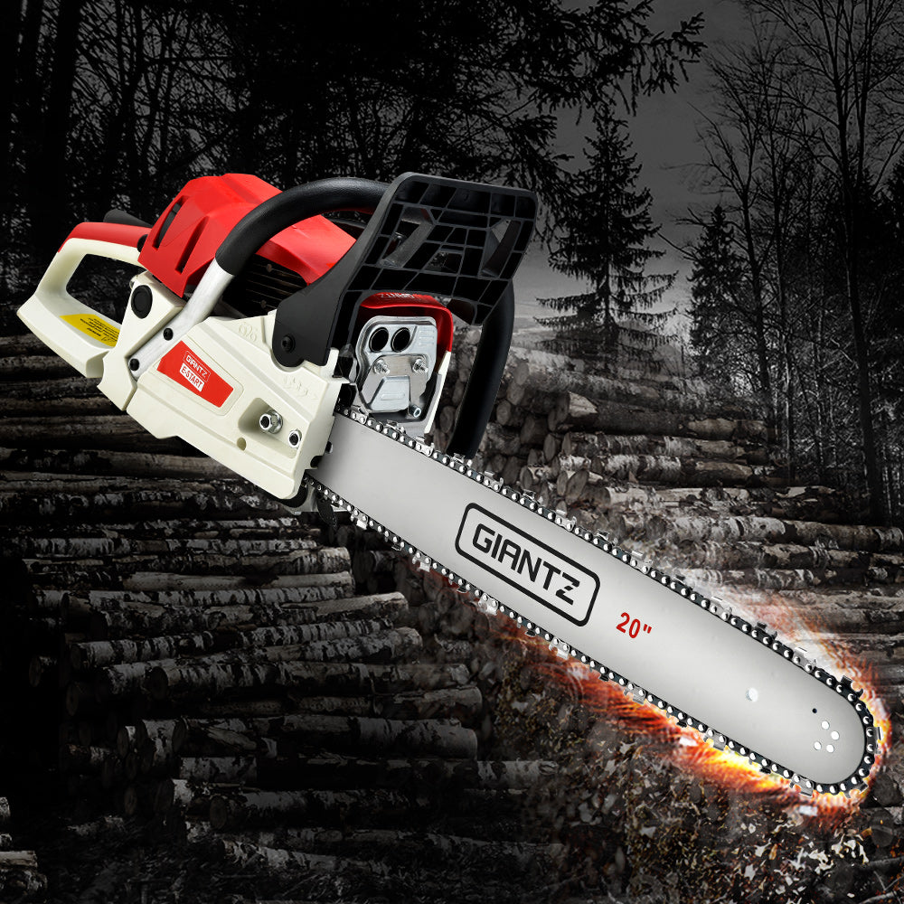 Chainsaw Petrol 62CC 20" Bar Commercial E-Start Pruning Chain Saw, Chainsaw Petrol 62CC 20" Bar Commercial E-Start Pruning Chain Saw 4.5HP