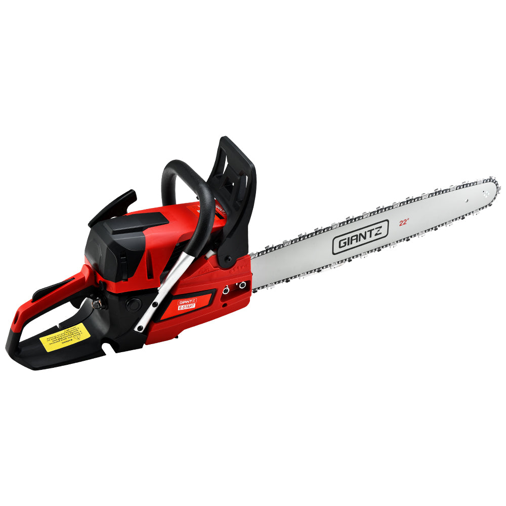 Chainsaw Petrol 58CC 22" Bar Commercial E-Start Pruning Chain Saw, Chainsaw Petrol 58CC 22" Bar Commercial E-Start Pruning Chain Saw 4.2HP