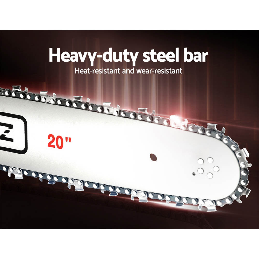 Chainsaw Petrol 62CC 20" Bar Commercial E-Start Pruning Chain Saw Spark Plug, Chainsaw Petrol 62CC 20" Bar Commercial Chain Saw E-Start Pruning 4.5HP