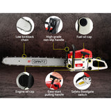 Chainsaw Petrol 62CC 20" Bar Commercial E-Start Pruning Chain Saw Spark Plug, Chainsaw Petrol 62CC 20" Bar Commercial Chain Saw E-Start Pruning 4.5HP