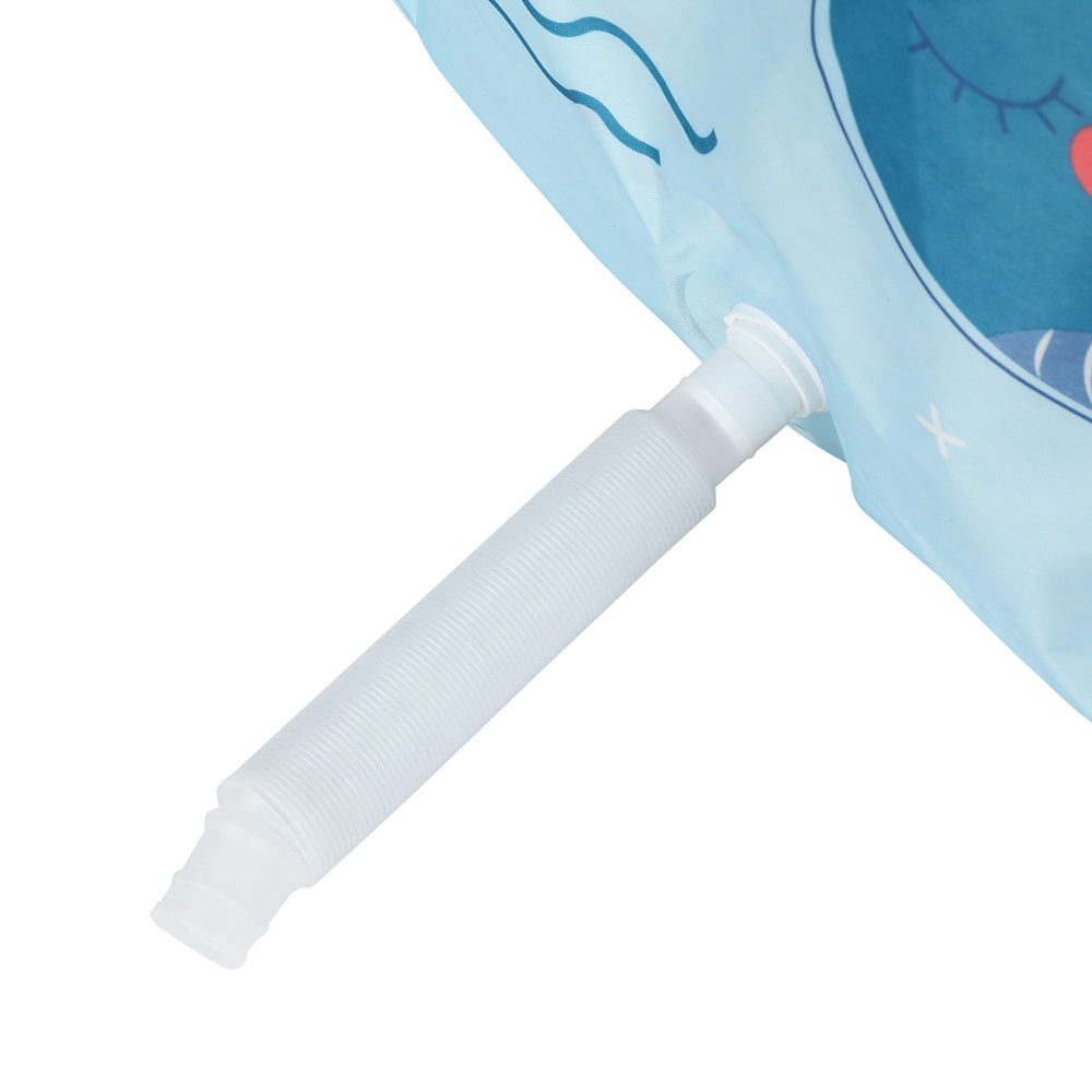 Foldable Bathtub PVC Spa Bucket Inflatable Cushion 113x61cm Blue