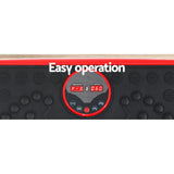 Vibration Machine Platform Vibrator with Resistance Rope Home Gym Red