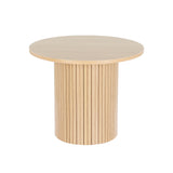 Coffee Table Round Side Table Fluted Base PIIA