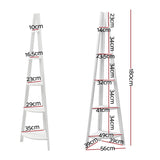 Bookshelf Corner Shelf 5 Tiers - CANE White