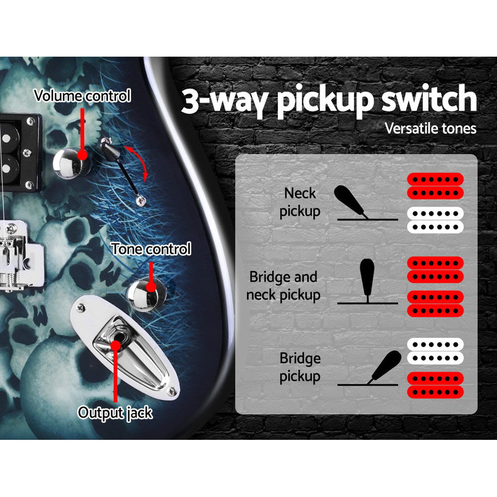 41 Inch Electirc Guitar Humbucker Pickup Switch Full Size Black