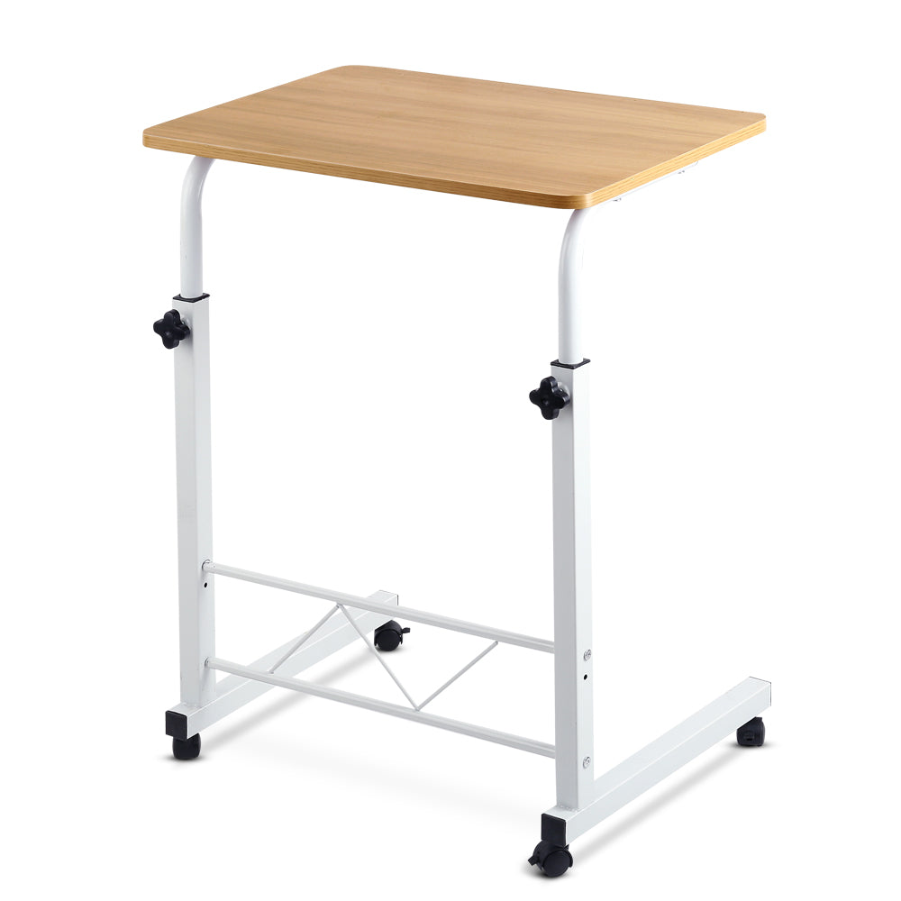 Laptop Desk Table Adjustable 60CM Light Wood
