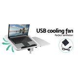 Laptop Desk Table Fan Cooling White 60CM