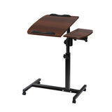Laptop Desk Table Fan Cooling Walnut 60CM