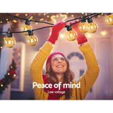 23m LED Festoon String Lights 20 Bulbs Kits Wedding Party Christmas G80