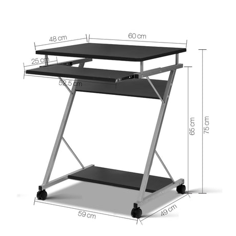 Computer Desk Keyboard Tray Shelf Black 60CM