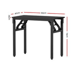 Computer Desk Foldable Balck 80CM