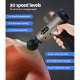 Massage Gun 6 Heads Massager Electric LCD Vibration Relief Percussion