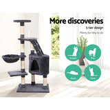 Cat Tree 120cm Tower Scratching Post Scratcher Wood Condo House Bed Toys