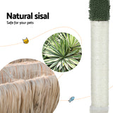 Cat Tree 78cm Scratching Post Tower Scratcher Wood Condo House Bed Toys Green