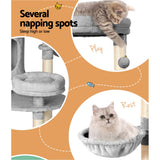 Cat Tree 123cm Tower Scratching Post Scratcher Wood Condo House Bed Toys