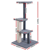 Cat Tree 124cm Scratching Post Tower Scratcher Trees Wood Condo Board