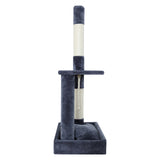 Cat Tree 102cm Scratching Post Tower Scratcher Condo House Board Grey