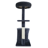 Cat Tree 94cm Scratching Post Tower Scratcher Condo House Wood Trees Grey
