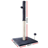 Cat Tree 105cm Scratching Post Scratcher Tower Condo House Hanging toys Grey