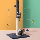 Cat Tree 105cm Scratching Post Scratcher Tower Condo House Hanging toys Grey