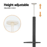 Cat Tree 290cm Tower Scratching Post Scratcher Floor to Ceiling Cats Bed Grey