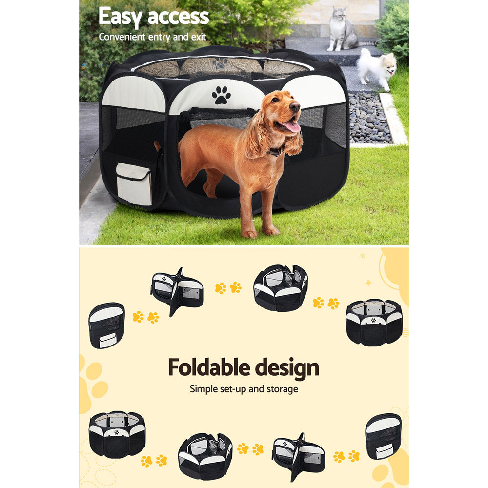 Dog Playpen Tent Pet Crate Fence XL Enclosure