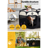 Dog Playpen Tent Pet Crate Fence XL Enclosure