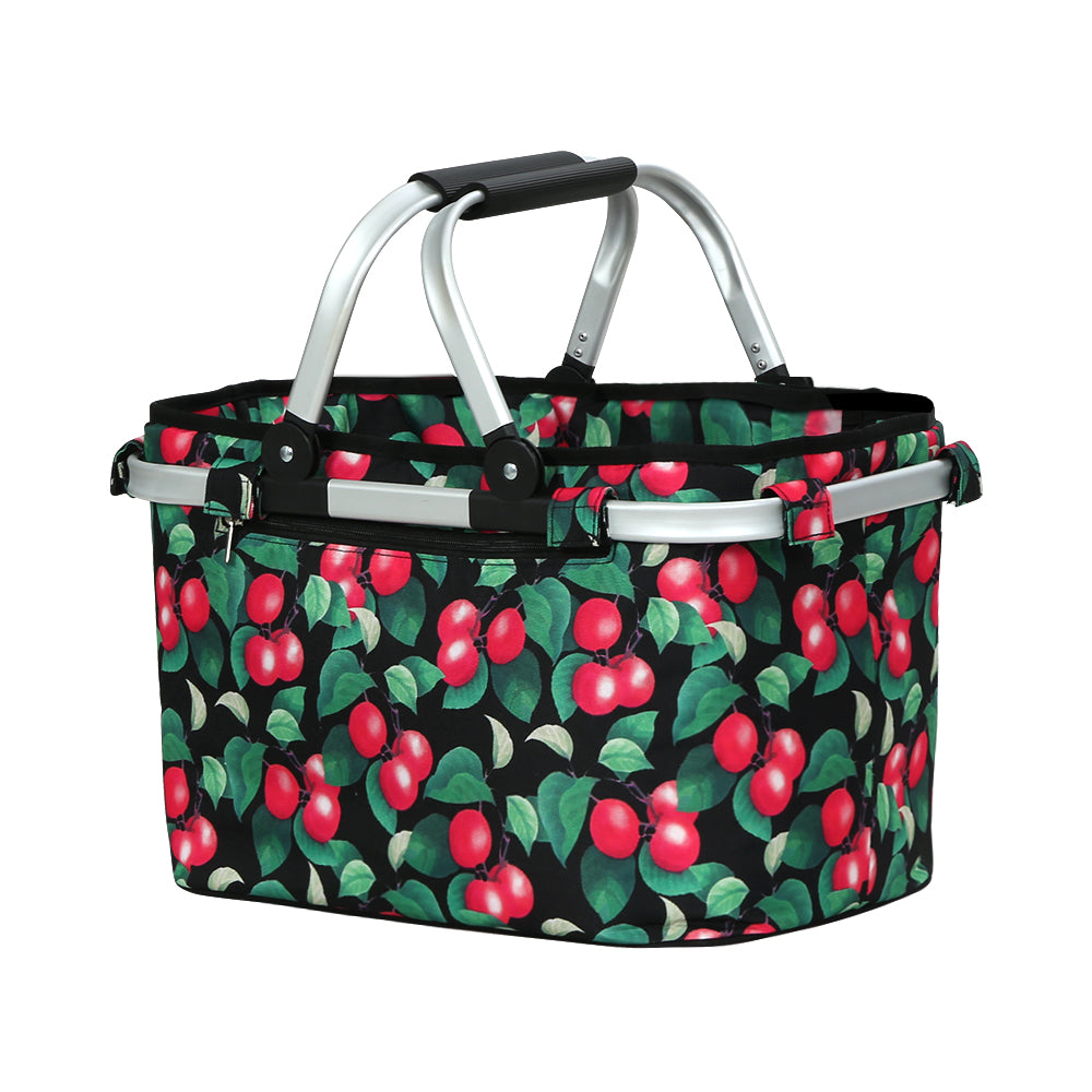 Picnic Basket Folding Bag Hamper Food Storage Insulated