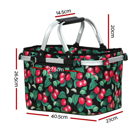 Picnic Basket Folding Bag Hamper Food Storage Insulated